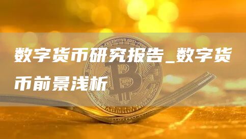 数字货币研究报告_数字货币前景浅析