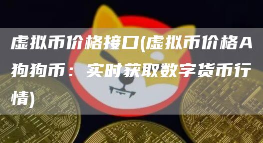 虚拟币价格接口 - 虚拟币价格A狗狗币：实时获取数字货币行情