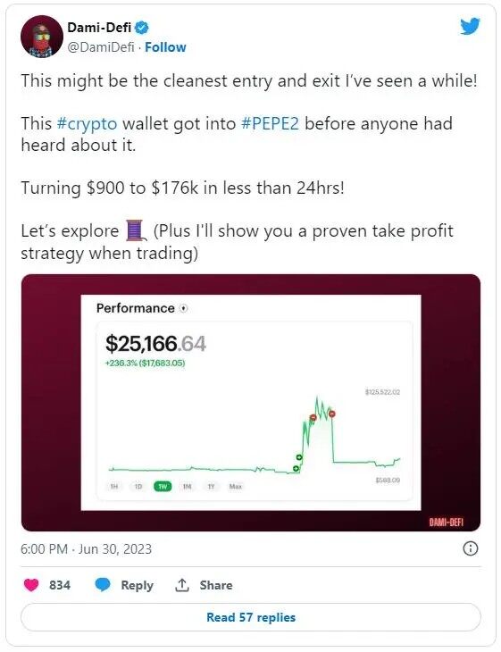 一天暴赚200倍！佩佩PEPE 2.0是什么？现在还能进场吗-第2张图片-芝麻开门交易所交易所下载