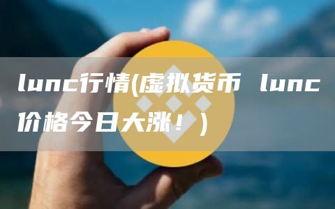 lunc行情 - 虚拟货币 lunc价格今日大涨！