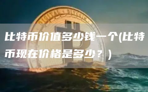 比特币价值多少钱一个 - 比特币现在价格是多少？