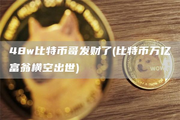48w比特币哥发财了 - 比特币万亿富翁横空出世