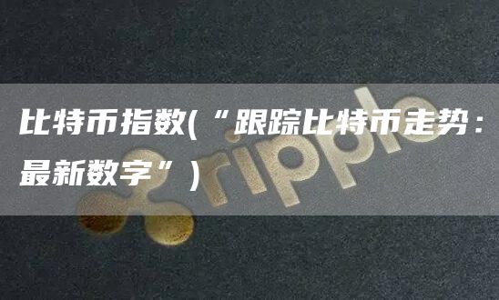 比特币指数 - “跟踪比特币走势：最新数字”