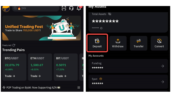 Bybit如何充币-第3张图片-欧意易易下载