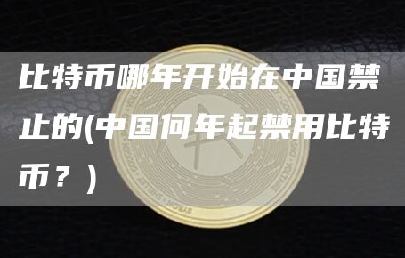 比特币哪年开始在中国禁止的 - 中国何年起禁用比特币？