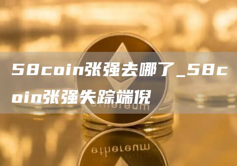 58coin张强去哪了_58coin张强失踪端倪