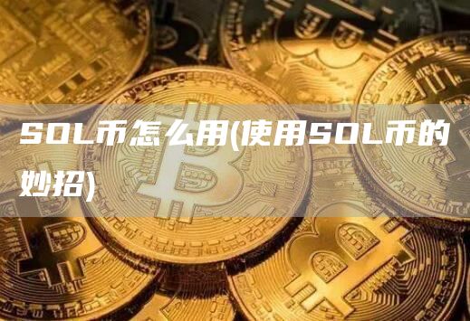 SOL币怎么用 - 使用SOL币的妙招